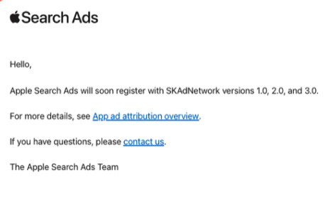 Apple Search Ads 将于 4 月 10 日登陆 SKAN